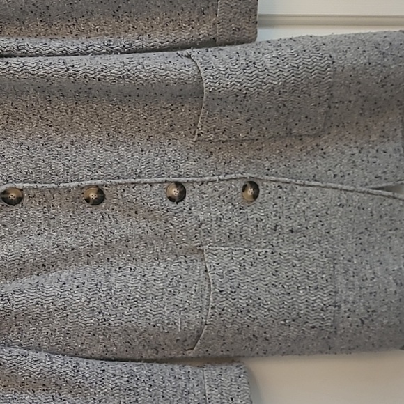 J. Crew Mercantile Lambs Wool Blend Sweater Jacket Button Front Pockets Women XS - Picture 6 of 10